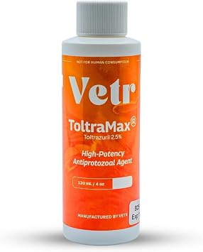 Toltrazuril 2.5% for Horses, Dogs, Cats, 120mL/4 Ounce, for Non-Food Chain Animals