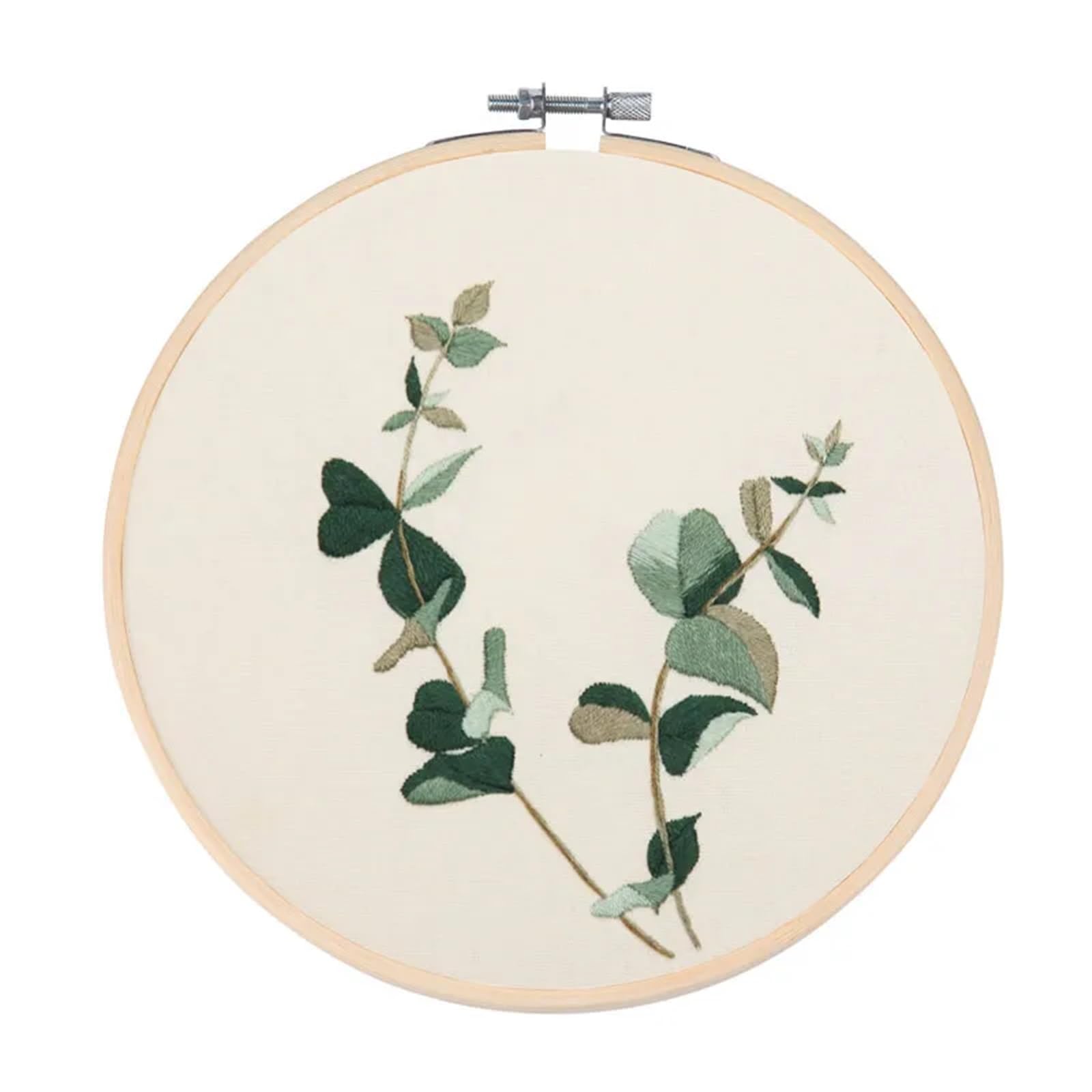 LKLNKVL embroidery, Embroidery Kit， for Beginners with Pattern Threads and Needles(Color 06,With hoop)