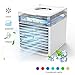 Produktbild NexFan Portable Air Cooler Mobile Klimageräte, 4 in 1 Mini Tragbarer Air Kühler KlimaanlageLuftbefeuchter, Feuchtigkeitsspender USB Klimaanlage Air Conditioner, 3 Kühlstufen, 7 Farben LED (Weiß)