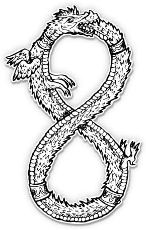 Ouroboros - 3 Vinyl Sticker - for Car Laptop I-Pad Phone Helmet Hard Hat - Waterproof Decal