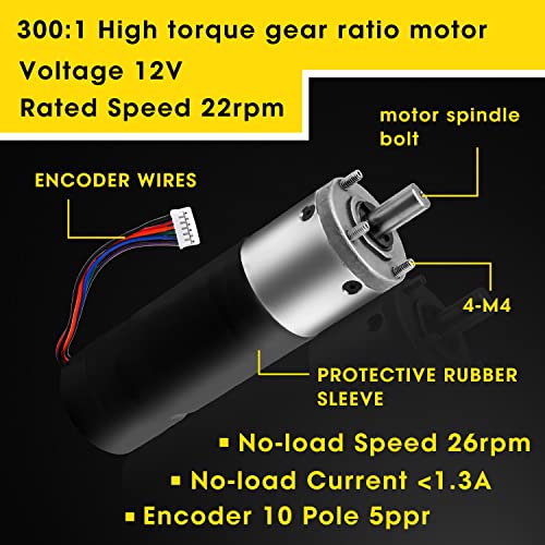 Image of 236575 RV in-Wall Slide-Out Motor,Fit for lippert-Schwintek in-Wall Slide System, IG-42 10mm RV Slide Out Motor Assembly,DC 12V,High Torque Gear Ratio 300:1