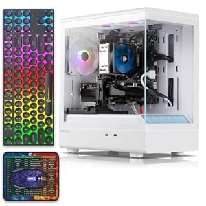 Tisukisu Prebuilt Gaming PC Desktop, Core i7 Tower Computer, RX590 8G, Win11