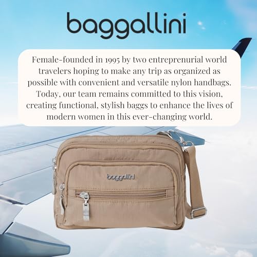 Baggallini Triple Zip Small Crossbody Bag for Women - 8x6 inch Convertible Fanny Pack Belt Bag - Lightweight Water-resistant - Image 7