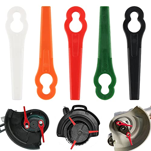Taozoey 100 Pezzi Lame Tagliaerba, Lama Decespugliatore, Lame in Plastica per Tosaerba, Lame di Ricambio per Tosaerba, Accessori Decespugliatore, per Tagliaerba da Giardino