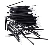 KOLIGHT Disposable Cosmetic Lip Brush Lipstick Gloss Wands Applicator Makeup Tools (1000pcs, Black)
