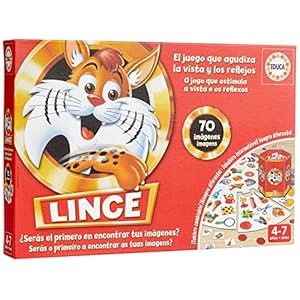 Educa – Lince 70 Imágenes, El Juego de Mesa Que agudiza la Vista y los Reflejos Mientras te diviertes con la Familia y Amigos, Pronto te convertirás en un Lince (17472)