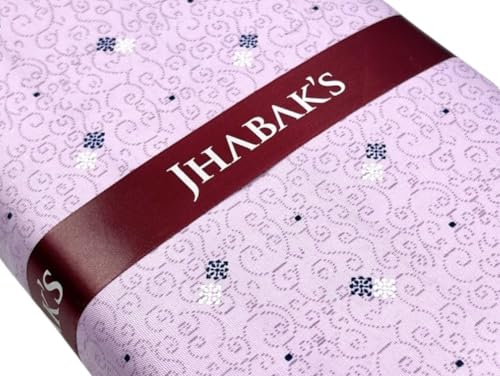 Image of JHABAK'S Unstitched Print Shirt Fabric for Men - Polycotton Material - 2.25 Meter Piece - 36 Inches Cloth - 158