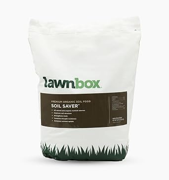 Lawnbox Soil Saver 100% Organic Gypsum and Humic Acid Soil Amendment 30 lb Bag Covers 5,000 sq ft...