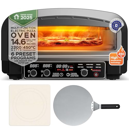 Four à pizza électrique jusqu'à 450 °C pour 37 cm (14.6