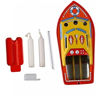 Zonster Hot Vintage Steam Boat Tin Toys Candles Powered Put Put Ship Collectable Tin Toys Gifts