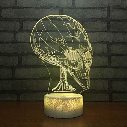 Bébé veilleuse 3D contre la peur du noir : lampe de chevet led pour des nuits sereines