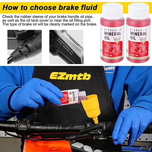 Yiezio Hydraulic Brake Bleed Kit for SHIMANO,TEKTRO, MAGURA and Other Mineral Oil Brake Systems - Image 2