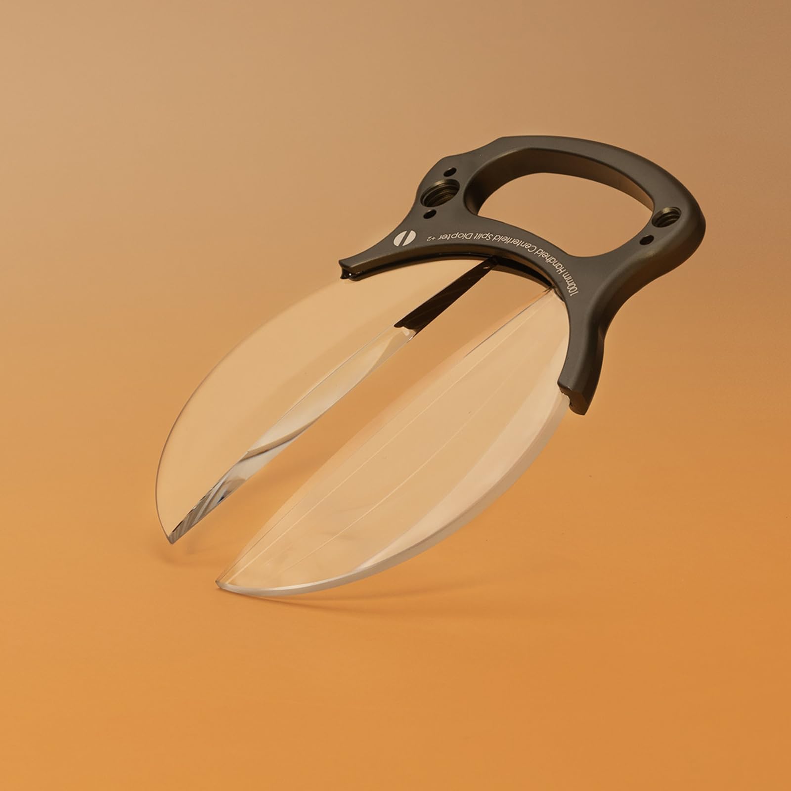 Filtr ręczny 100 mm z dzieloną dioptrią (filtr FX), pryzmat szklany z podwójnym załamaniem, gwint arri 1/4" i 3/8", +2 dioptrie, do portretów i pojazdów