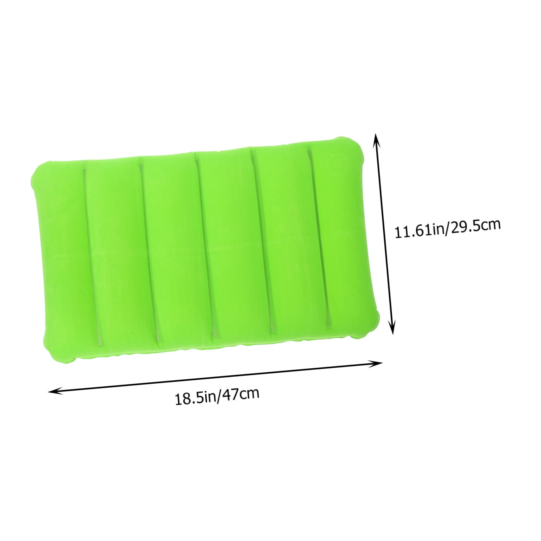 NAMOARLY Flatable Pillow for Camping Blow up Pillow PVC Velvet Cover Outdoor Travel Pillow
