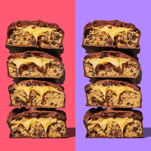 Misfits Vegan Protein Bar, Plant Based Chocolate Protein Bars, Cookie Butter + Chocolate Caramel Bundle High Protein Snacks With 15G Per Bar, Low Sugar, Low Carb, Gluten Free, Dairy Free #TOP1