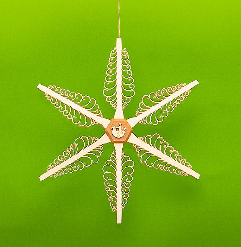 Étoile de Noël pour fenêtre de 18 cm Rudolphs Schatzkiste décoration Erzgebirge