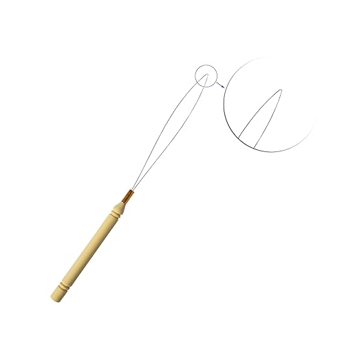 Miniatura 4 de 10 extensiones de cabello, enhebrador de aguja de bucle, herramienta de gancho para tirar, extensiones de cabello, anillos de enlace de silicona,