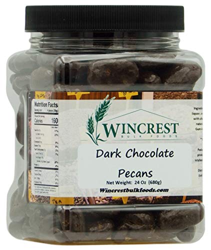Dark Chocolate Pecans 1.5 Lb Tub