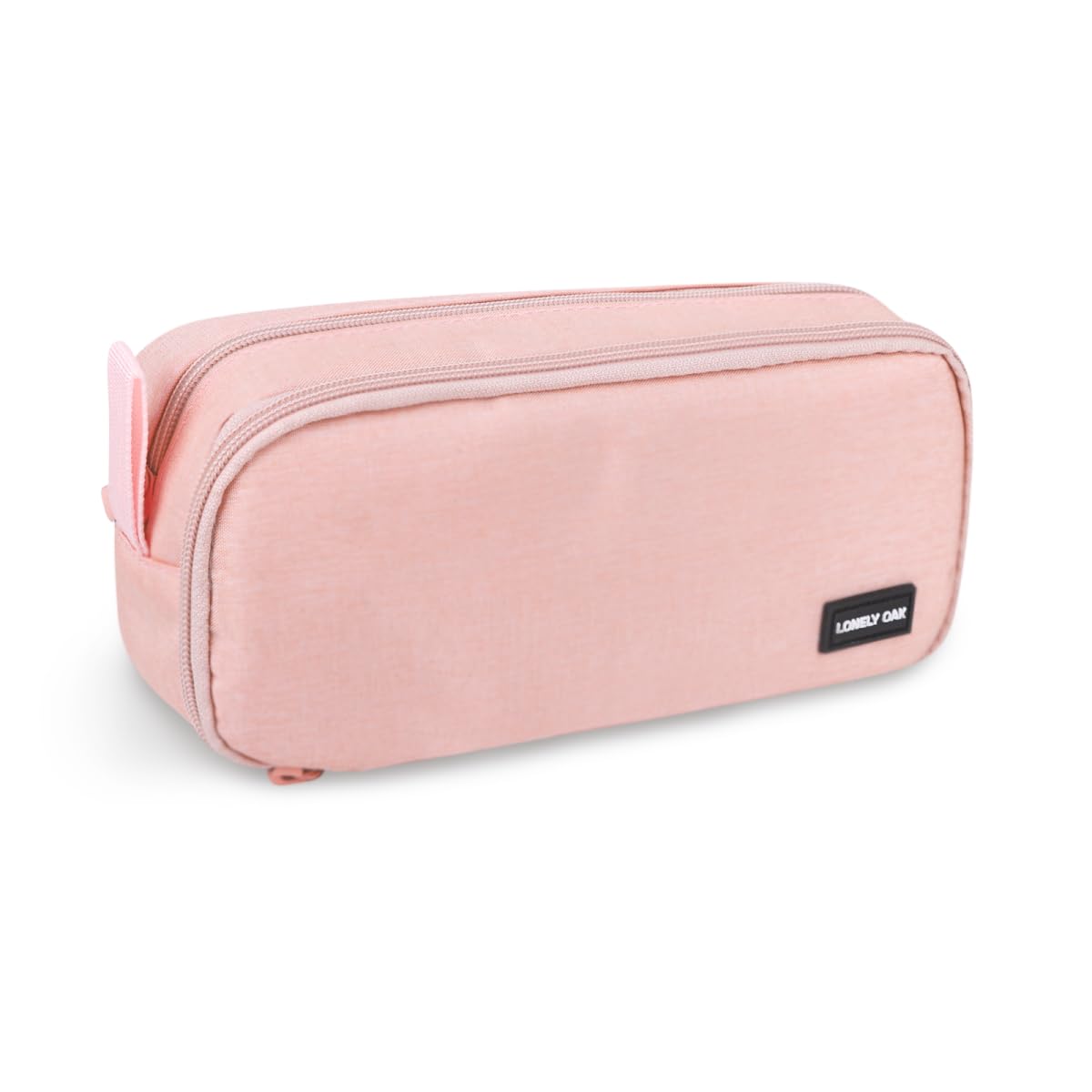 Lonely Oak Large Pink Pencil Case, Extra Big Capacity Aesthetic Pencil Pouch Bag with Compartments, Cute Pen Case Box with Handle for Girls & Boys — image 1