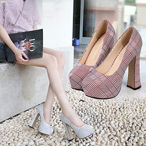 Chaussures Rond Talons Femmes Escarpins Décontractés Chic