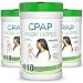 RespLabs CPAP Mask Wipes - 110 Pack + 2 Travel Wipes (3 Bottles)