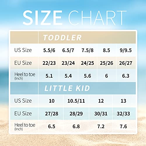 Athmile Toddler Water Shoes For Kids Boys Girls，Swim Quick Dry Aqua Socks Little Kid Baby Youth Children Non-Slip For Beach Pool Outdoor Sports Walking #TOP5