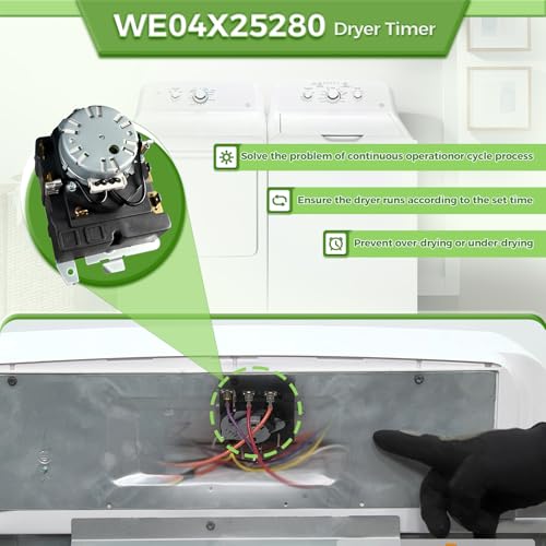 Minuteur de sèche-linge WE04X25280 avec gestion de cycle précise