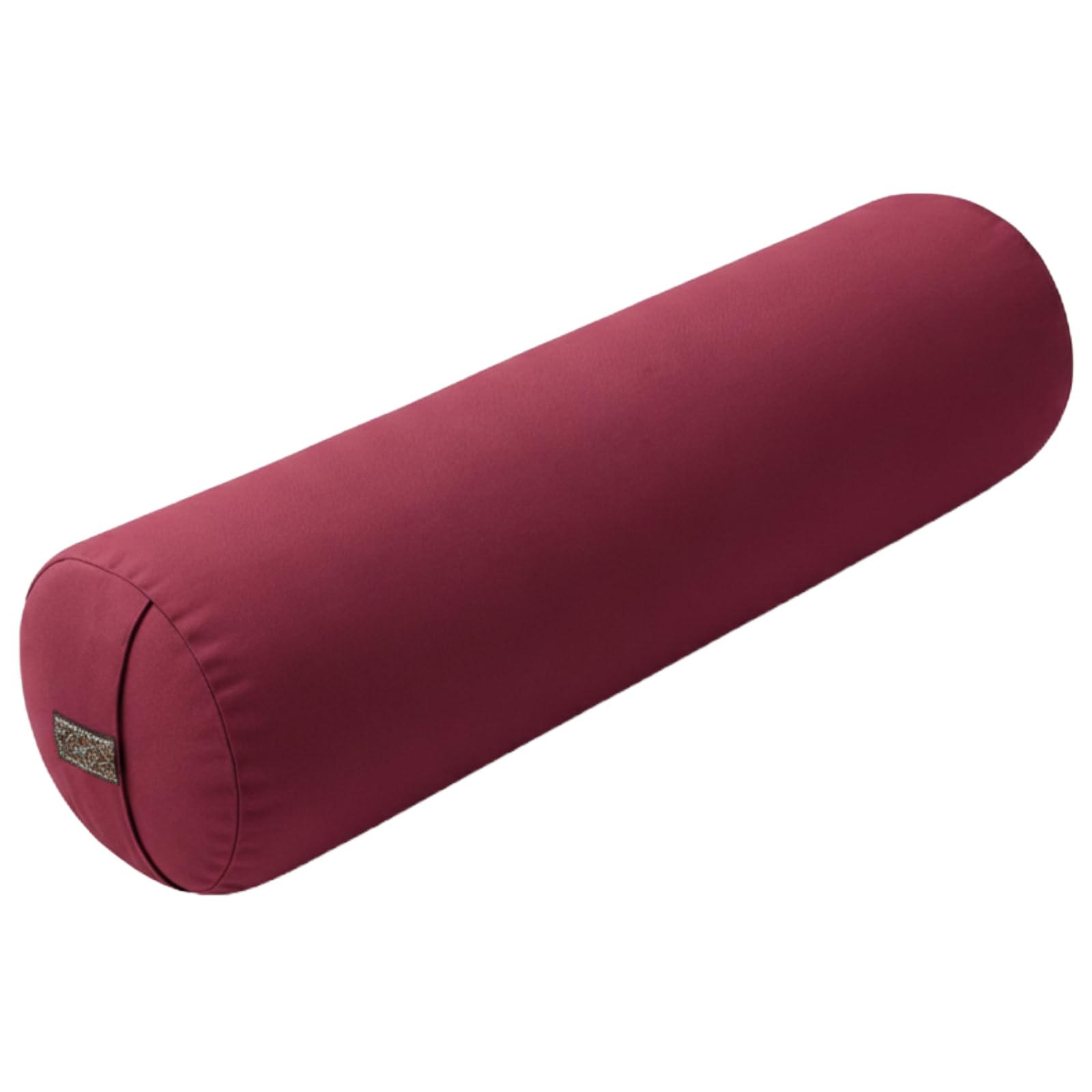 PURE SHANTI Yogabolster aus 100% Bio-Baumwolle, rund, mittelgroß 63x17 cm