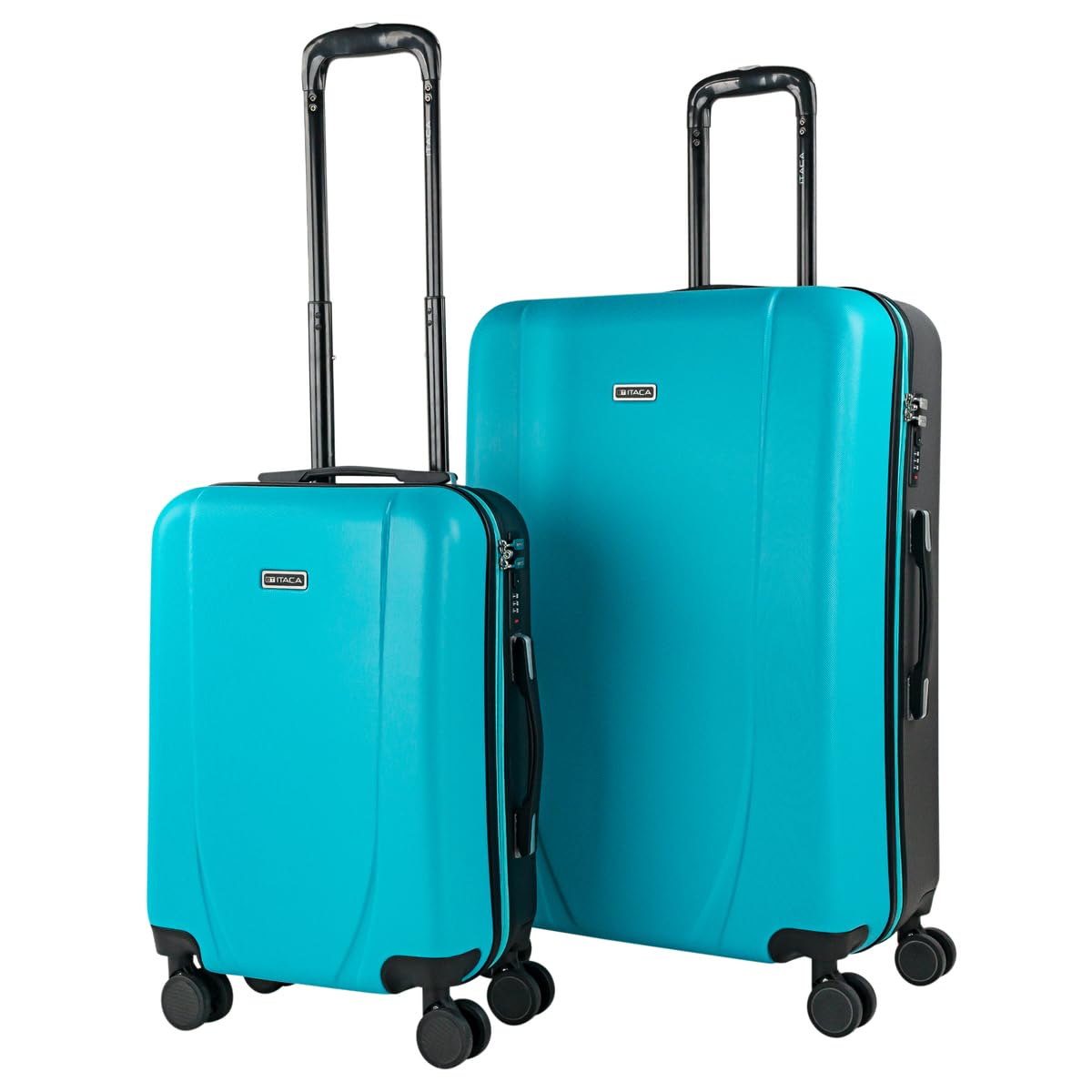 ITACA - Maleta de Cabina 55x40x20 - Maletas De Viaje Cabina Rígidas Trolley con 4 Ruedas Dobles para Avion Ligera Equipaje De Mano Candado de Combinación. Compatible Ryanair, Verde Menta — view 64