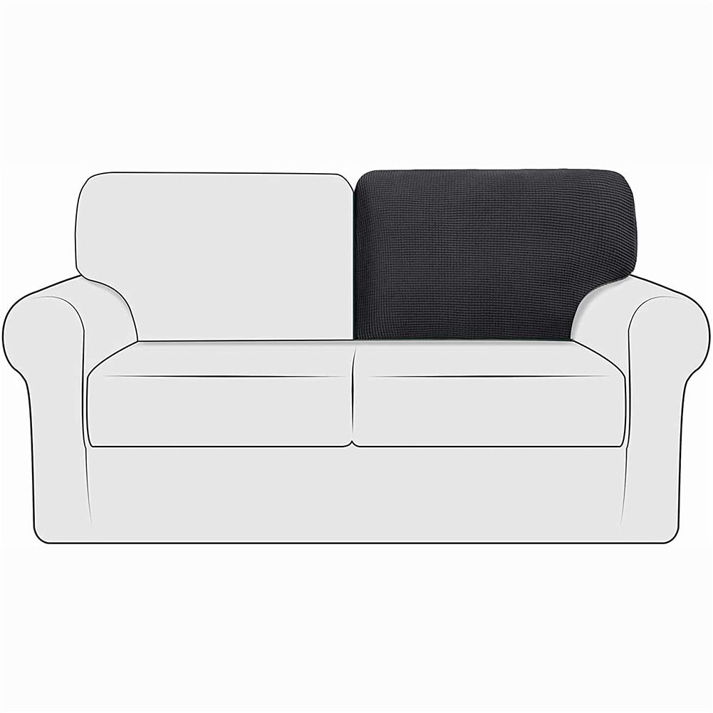 Housses de dossier de canapé pour rénover un coussin en T usé gris foncé
