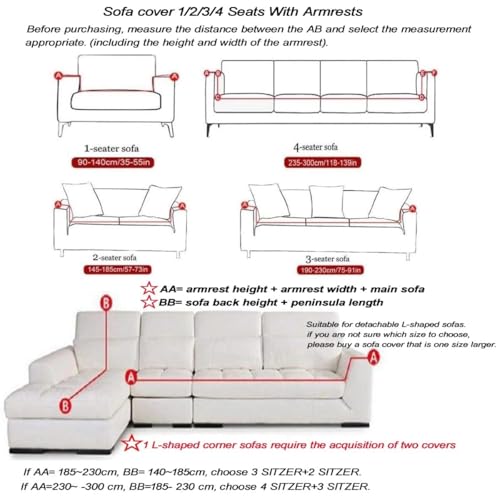 Housse de canapé d'angle lavable et imperméable contre les taches de salon