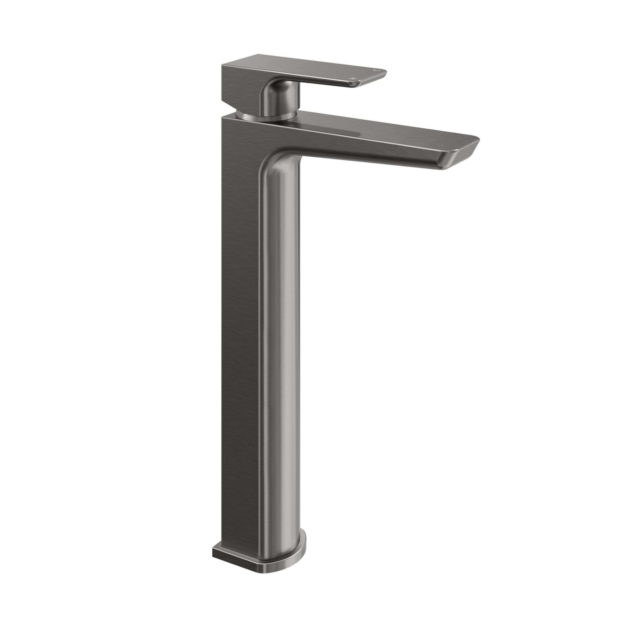 ENKI, Mykonos, BT1304, Basin Mixer Tap High Rise, Gunmetal Grey