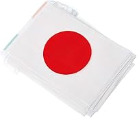 Vista 2 de Bandera de Japón Bandera japonesa, pequeñas banderas de cuerda de Japón Mini banderas japonesas, utilizadas para eventos deportivos escolares