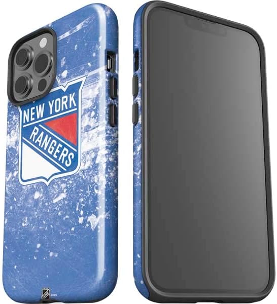 Skinit Impact Phone Case Compatible with iPhone 14 Pro Max - Officially Licensed NHL New York Rangers Frozen Design