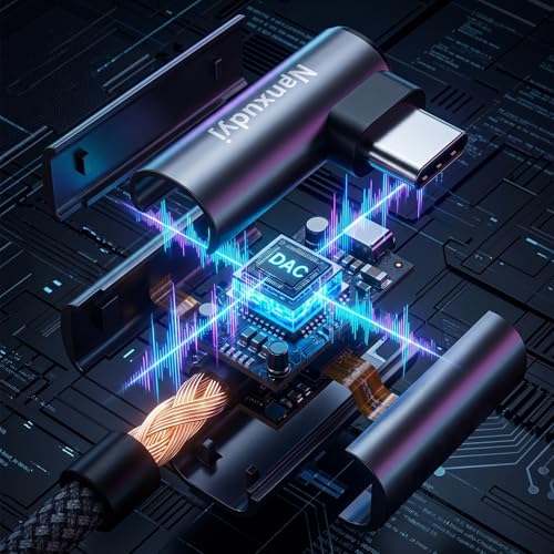 Cable Auxiliar USB C con DAC Hi-Res Integrado y Conector en L Antitirones 7