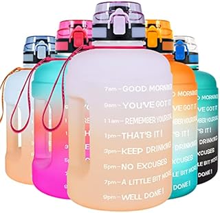 BuildLife Water Bottle with Time Markings - 2.2 Litre BPA Free Drinking Bottle Leak Proof Flip Cap Large Capacity Sports Water Jug for Camping Fitness Goals Outdoor(Purple Blue,2.2 Litre)
