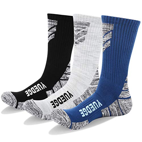 KOOOGEAR 3 Paires Chaussettes de Randonnée pour Homme Femme 39-42 Chaussette Hommes Femmes Sport Randonnée Trekking Camping Course à Pied Cyclisme Coton Chaussettes Cover