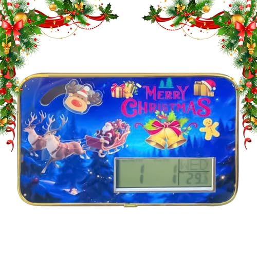 Reloj de Navidad digital para el control de temperatura y rutinas en el dormitorio 8