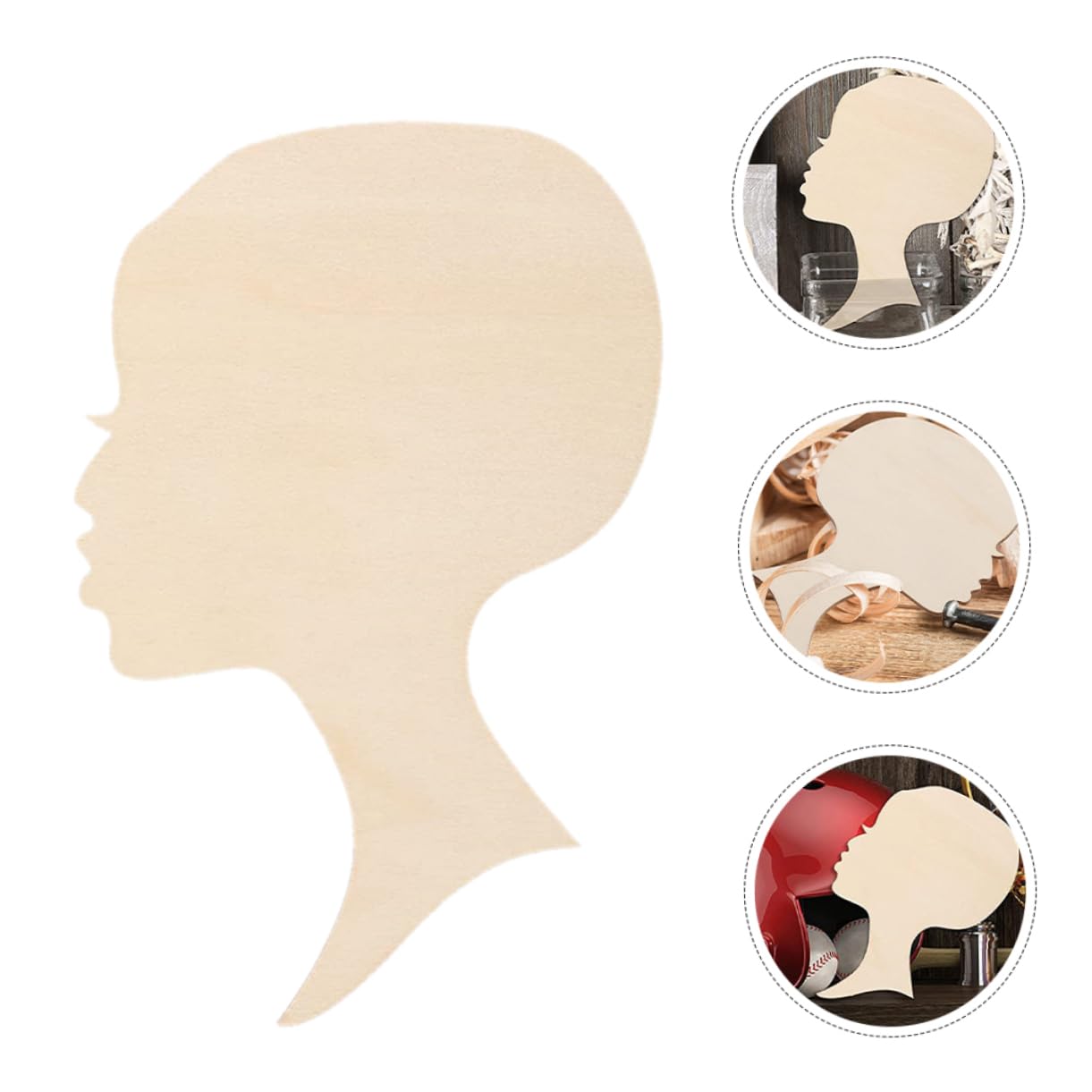 SHINEOFI 75piezas Wood Slice Cutouts for Crafts Unfinished Wooden Decor for Painting and Handicrafts