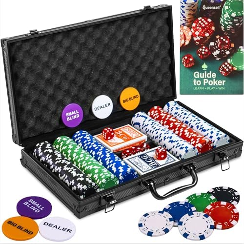 Set de Póker Queensell con Shut The Box para 4 jugadores miniatura 6