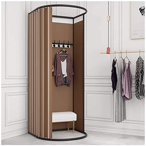 Provador de loja de roupas, Vestiário simples Abrigo de privacidade Provador de loja de roupas, Rack