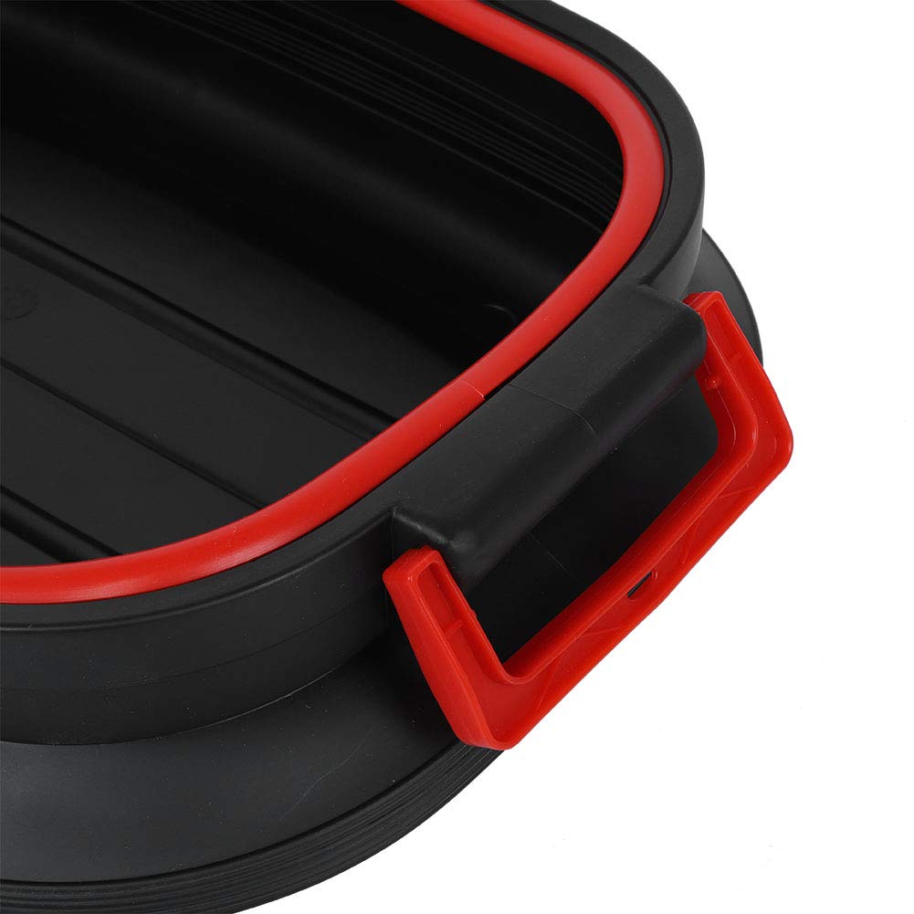 Secchio Telescopico Pieghevole Portatile con Copertura per Campeggio, Picnic, Pesca, Barbecue All'aperto
