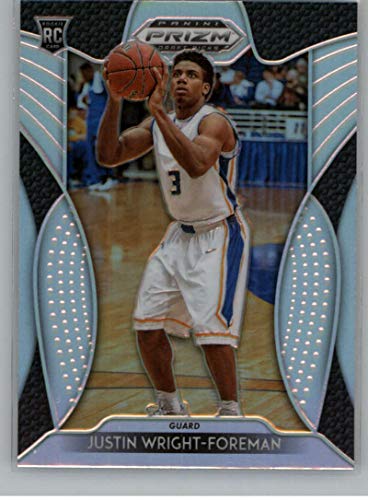 2019-20 Prizm Draft Picks Silver Prizm Refractor Basketball #55 Justin Wright-Foreman Hofstra Pride Official NCAA Trading Card From Panini America