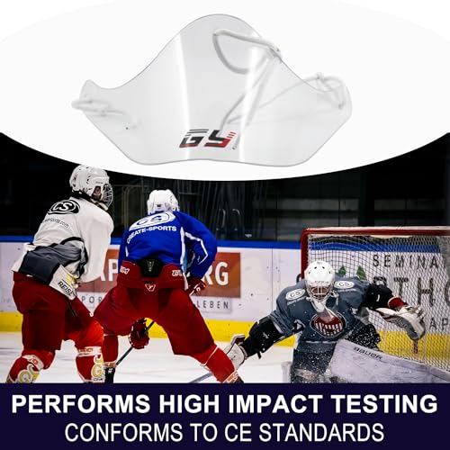 image for GY Polycarbonate Flexibility and Tough Ice Hockey Goalie Neck Guard Go