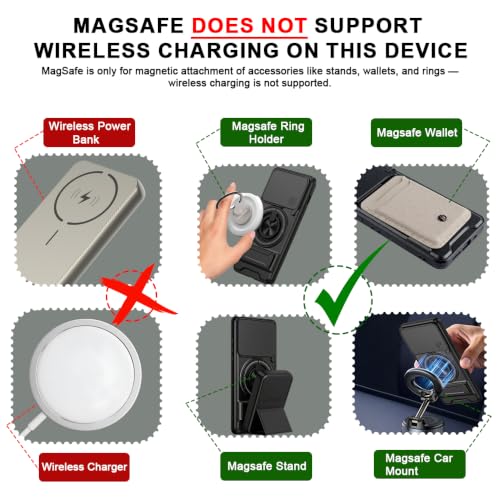 Image of AESTMO VIvo Y39 5G Back Cover | Armor Camera Slider 360 Degree Rotating Finger Ring Holder Case with Bracket Stand Back Case Cover (Compatible with MagSafe Accessories) (Black)
