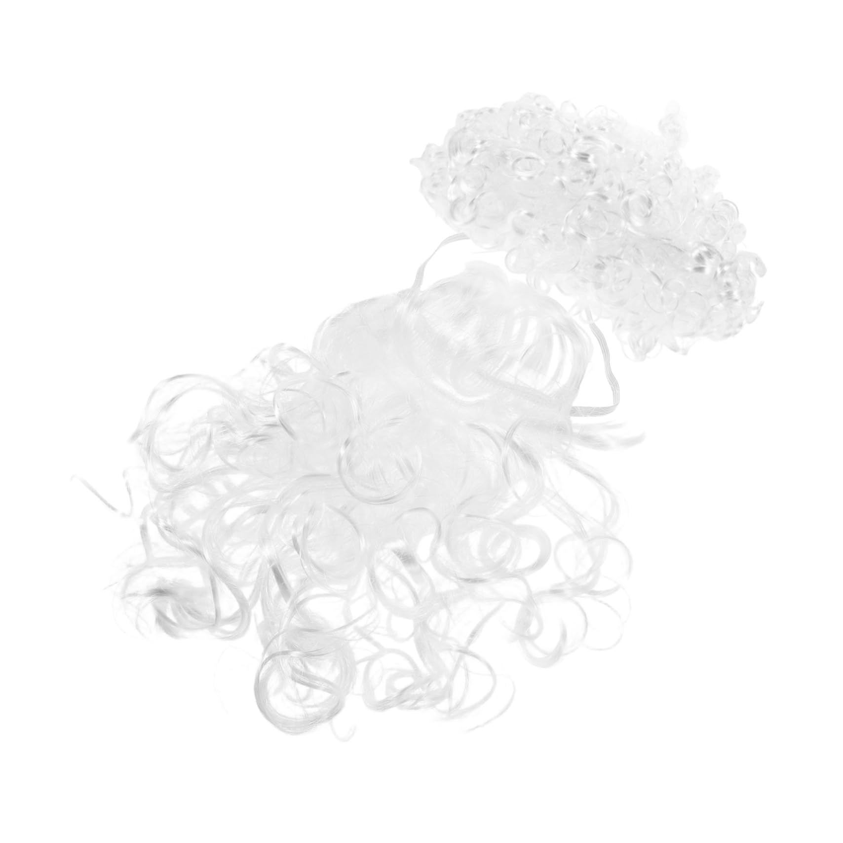 TOVINANNA Santa Claus Wig and Wig Beards Santa Claus Cosplay Kit Christmas Party Supplies White