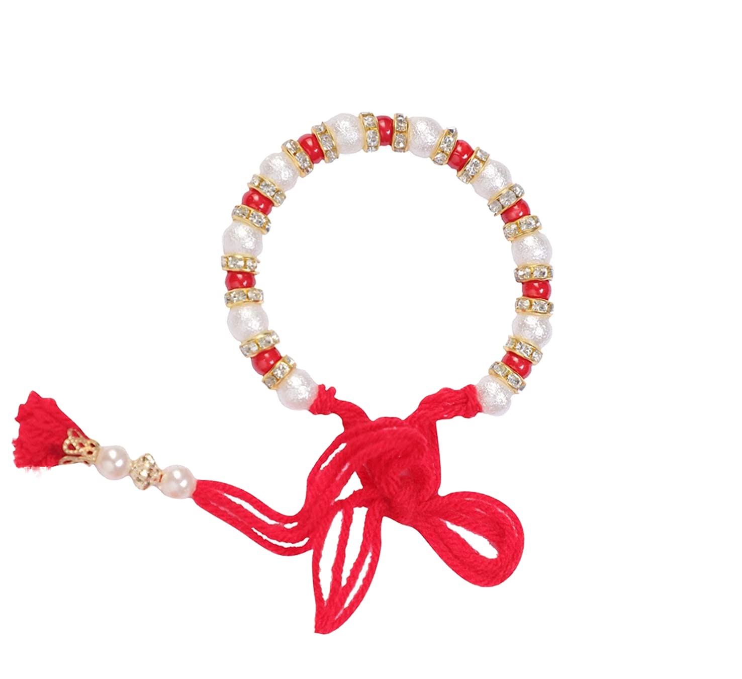 Riddhika Ventures Premium Traditional Designer Kada Rakhi for Bhaiya Bhabhi with Roli Chawal & Greeting Card (K16) (B07FGWQ7SP) Amazon Price History, Amazon Price Tracker