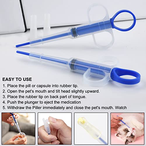 onebarleycorn Tabletten Katze Geben Eingabehilfe Tablette Katzen Spritze Hund Tabletten Applikator Pille Assist Hunde tablettenspritze Helfer Pillen,Kapsel