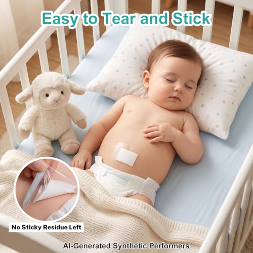 Image of Baby Belly Navel Patches, Waterproof and Breathable Navel Protection Patch for Infants, Infant Essentials Must Haves (7pcs)