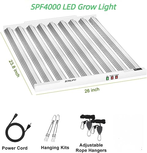 Sonlipo SPF4000 400W Led Grow Light 5X5Ft Coverage thumb #7
